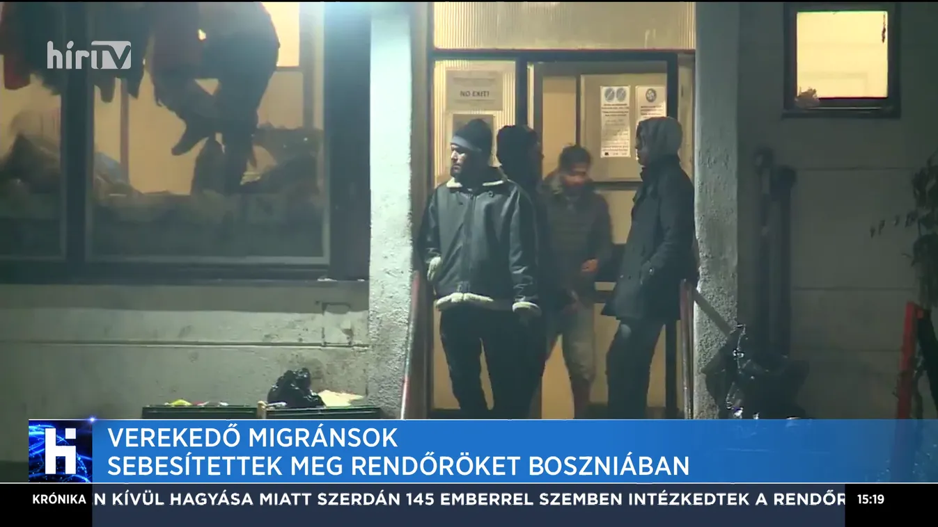 Verekedő migránsok sebesítettek meg rendőröket Boszniában