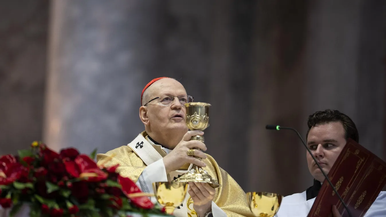 Erdő Péter Vatikánváros első számú templomában misézett