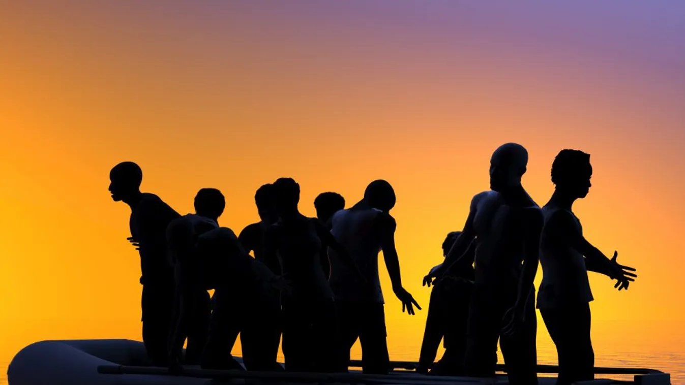 Migránsokat mentettek ki a megáradt Dunából