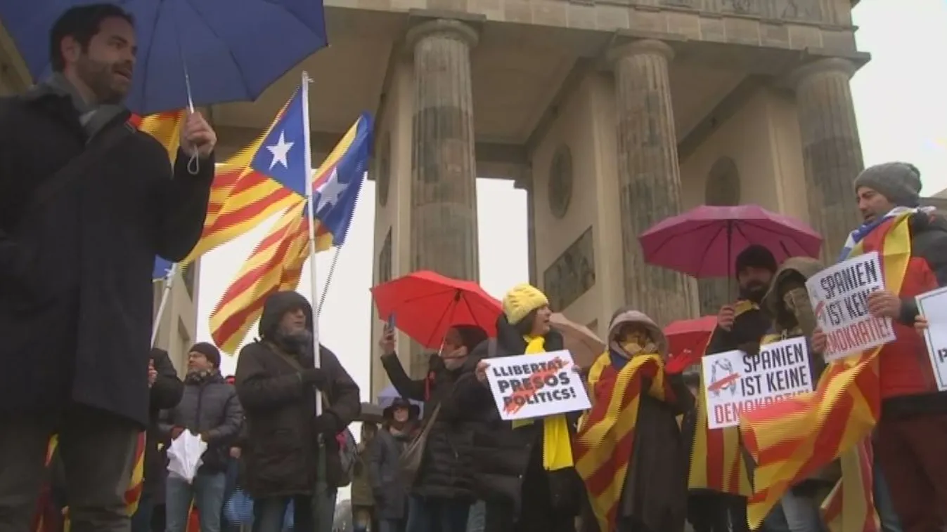 Puigdemont-ért tüntettek Berlinben