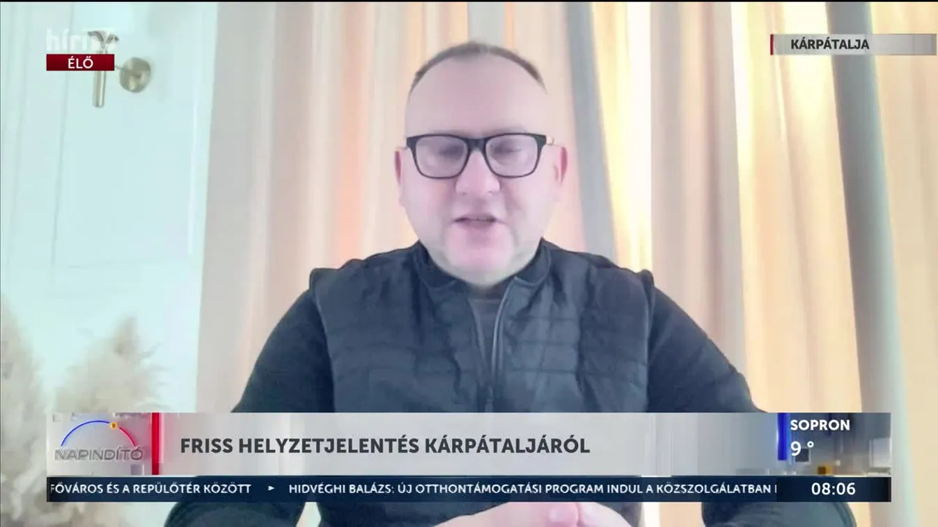 Élőben Kárpátaljáról – Dunda György jelentkezik a legfrissebb hírekkel