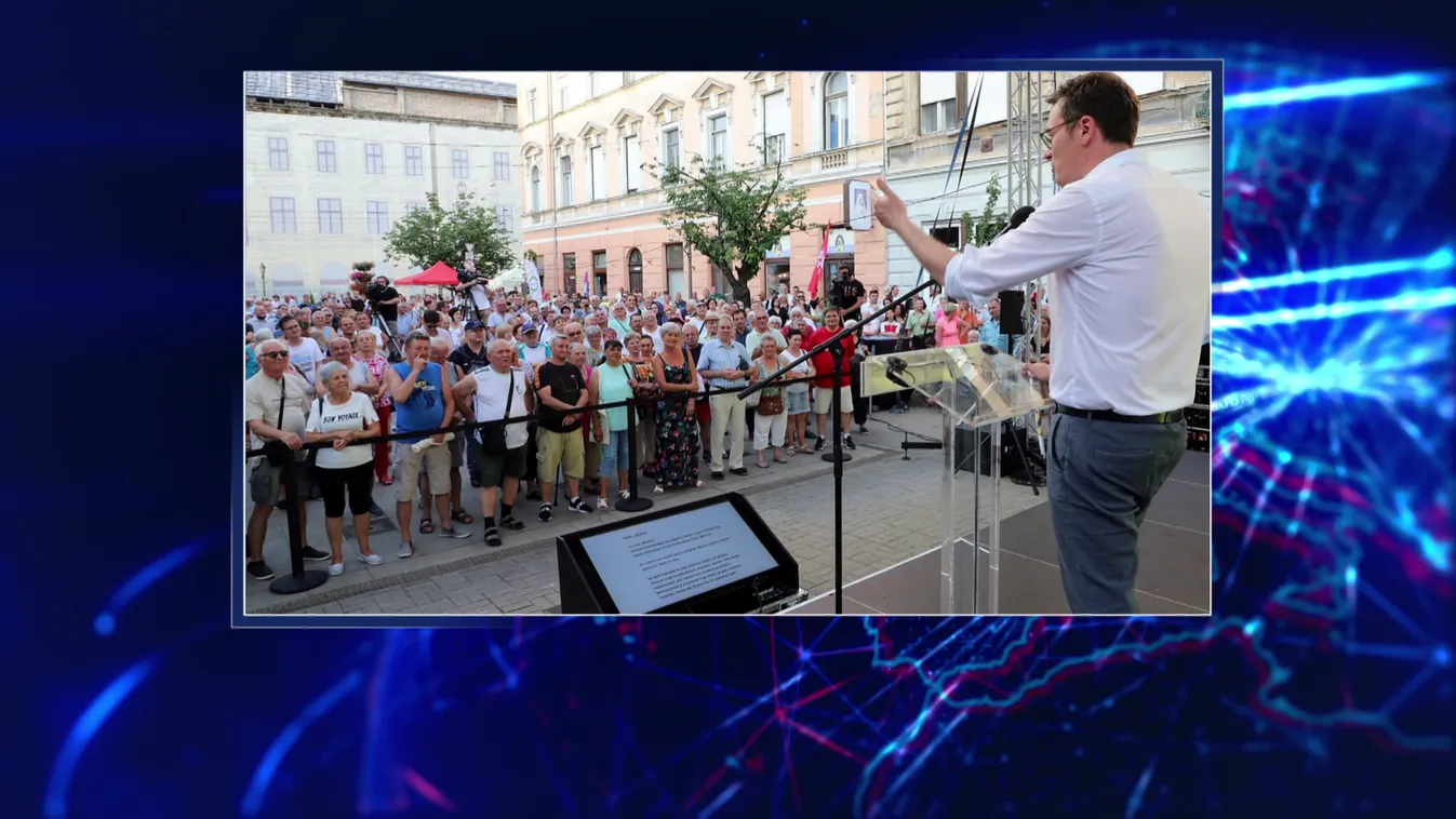 Súgógéppel adta elő beszédét Karácsony Gergely Miskolcon