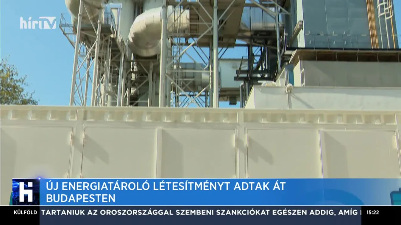 Új energiatároló létesítményt adtak át Budapesten
