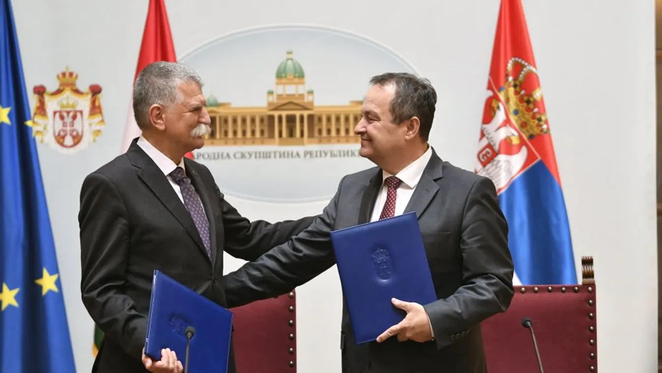 Kövér László Belgrádban