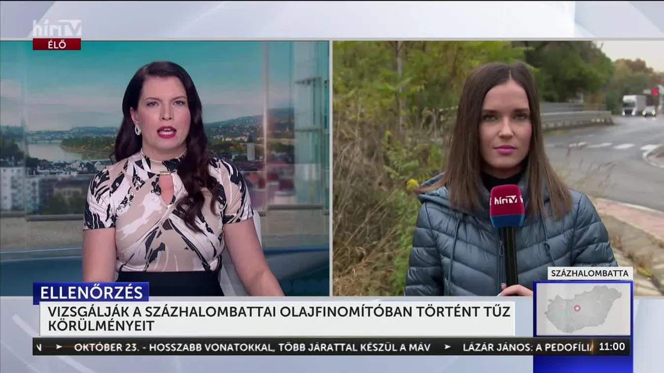 VIZSGÁLJÁK A SZÁZHALOMBATTAI OLAJFINOMÍTÓBAN TÖRTÉNT TŰZ KÖRÜLMÉNYEIT