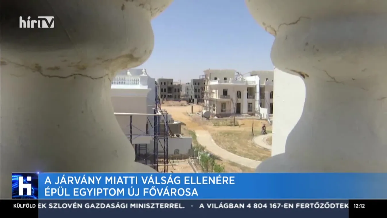 A járvány miatti válság ellenére épül Egyiptom új fővárosa