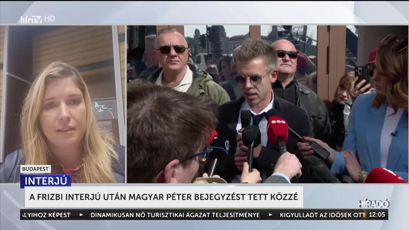 A Frizbi interjú után Magyar Péter bejegyzést tett közzé + videó