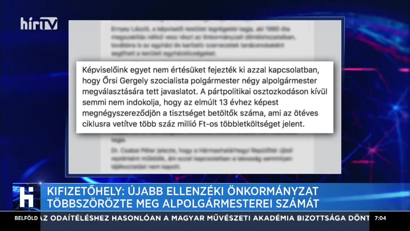 Kifizetőhely: Újabb ellenzéki önkormányzat többszörözte meg alpolgármesterei számát