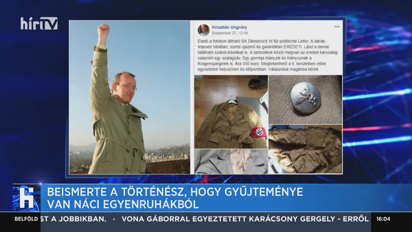 Beismerte a történész, hogy gyűjteménye van náci egyenruhákból