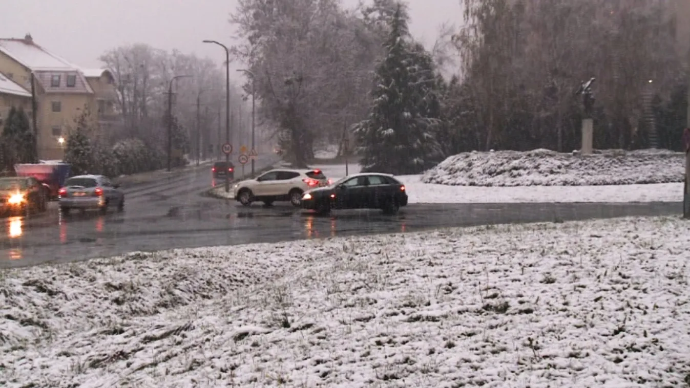 Leesett az idei első hó, de nem fog megmaradni