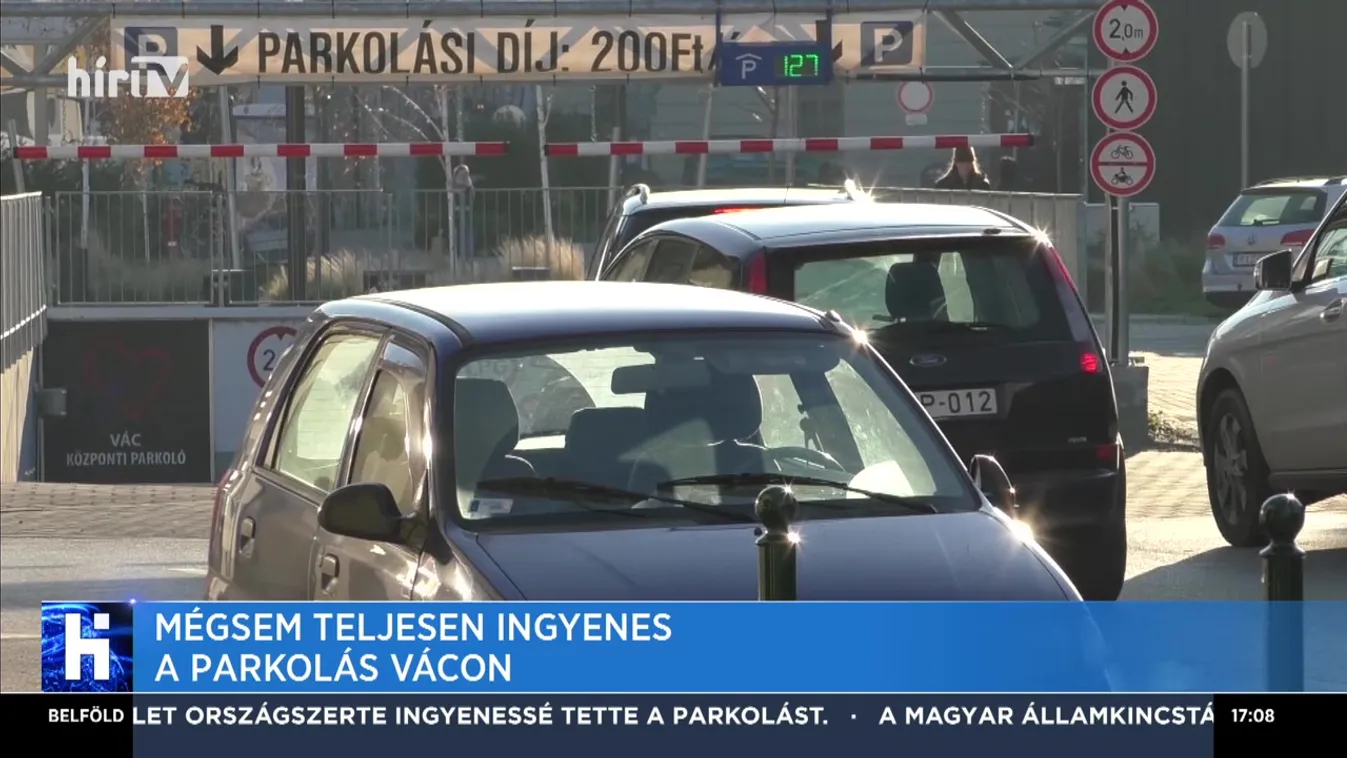 Mégsem teljesen ingyenes a parkolás Vácon