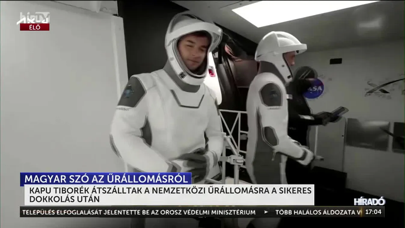 Így köszöntette a magyarokat Kapu Tibor a Nemzetközi Űrállomás fedélzetéről + videó