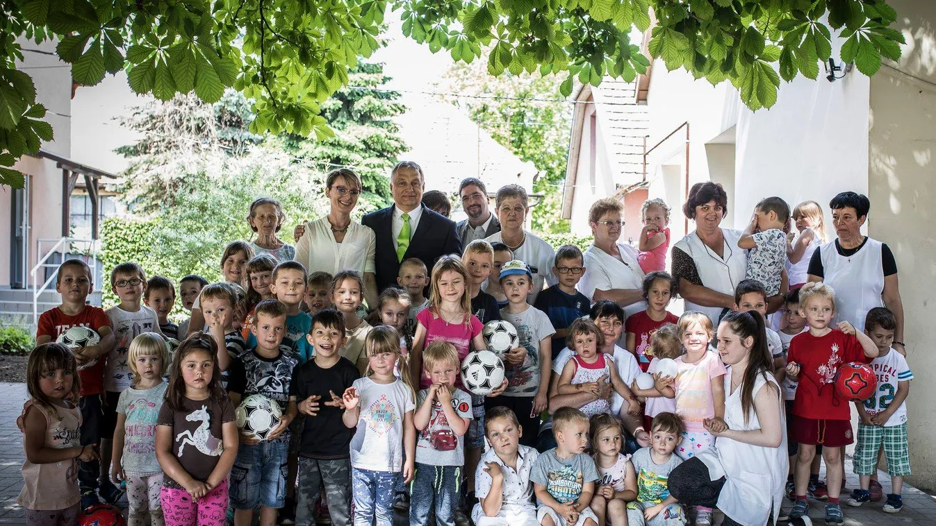 Megint egy óvodában járt Orbán Viktor