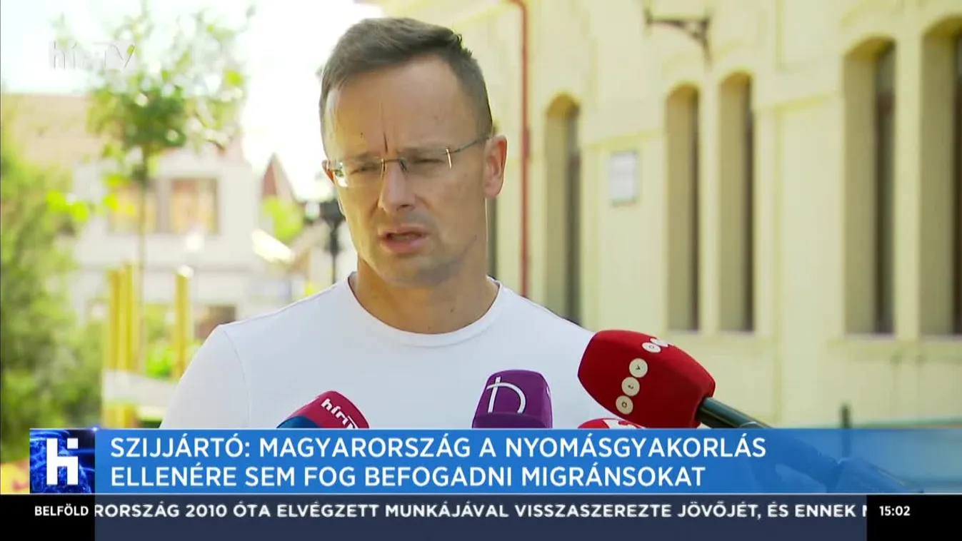 Szijjártó: Magyarország a nyomásgyakorlás ellenére sem fog befogadni migránsokat