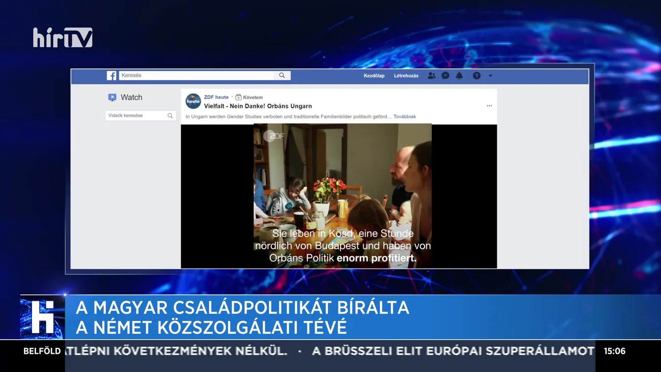 A magyar családpolitikát bírálta a német közszolgálati TV