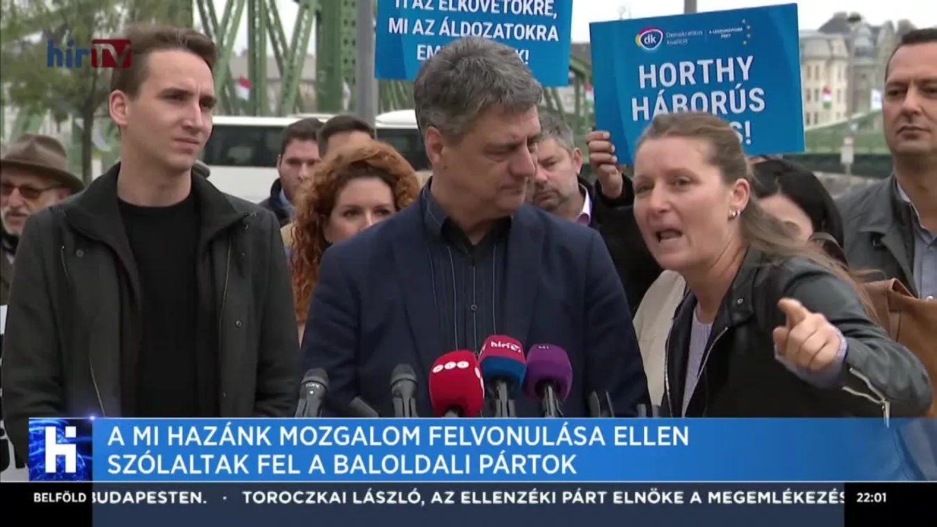 A Mi Hazánk Mozgalom felvonulása ellen szólaltak fel a baloldali pártok