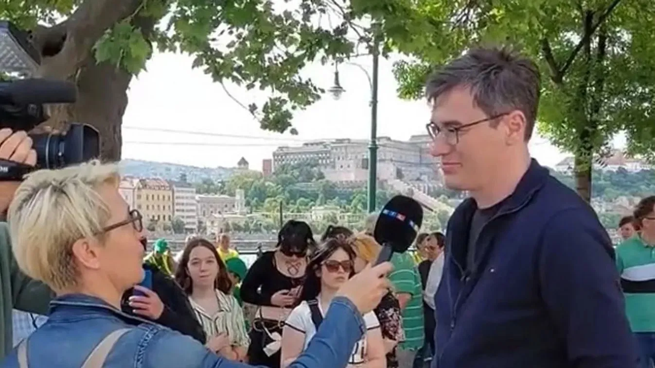 Karácsony Gergelyt a saját sajtósa kérdezte az RTL Klub híradója nevében