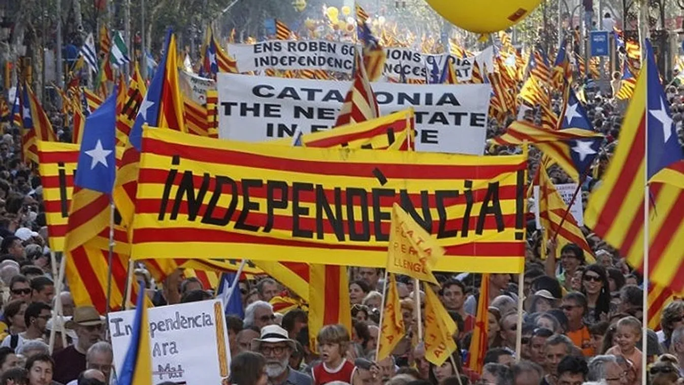 Újra tüntetnek a függetlenségpártiak Katalóniában