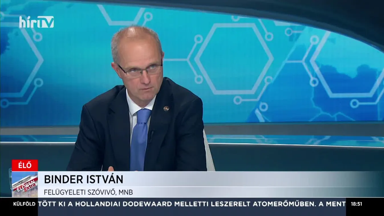 Binder István: A hitelekre vonatkozó fizetési moratórium miatt nem nő a törlesztőrészlet