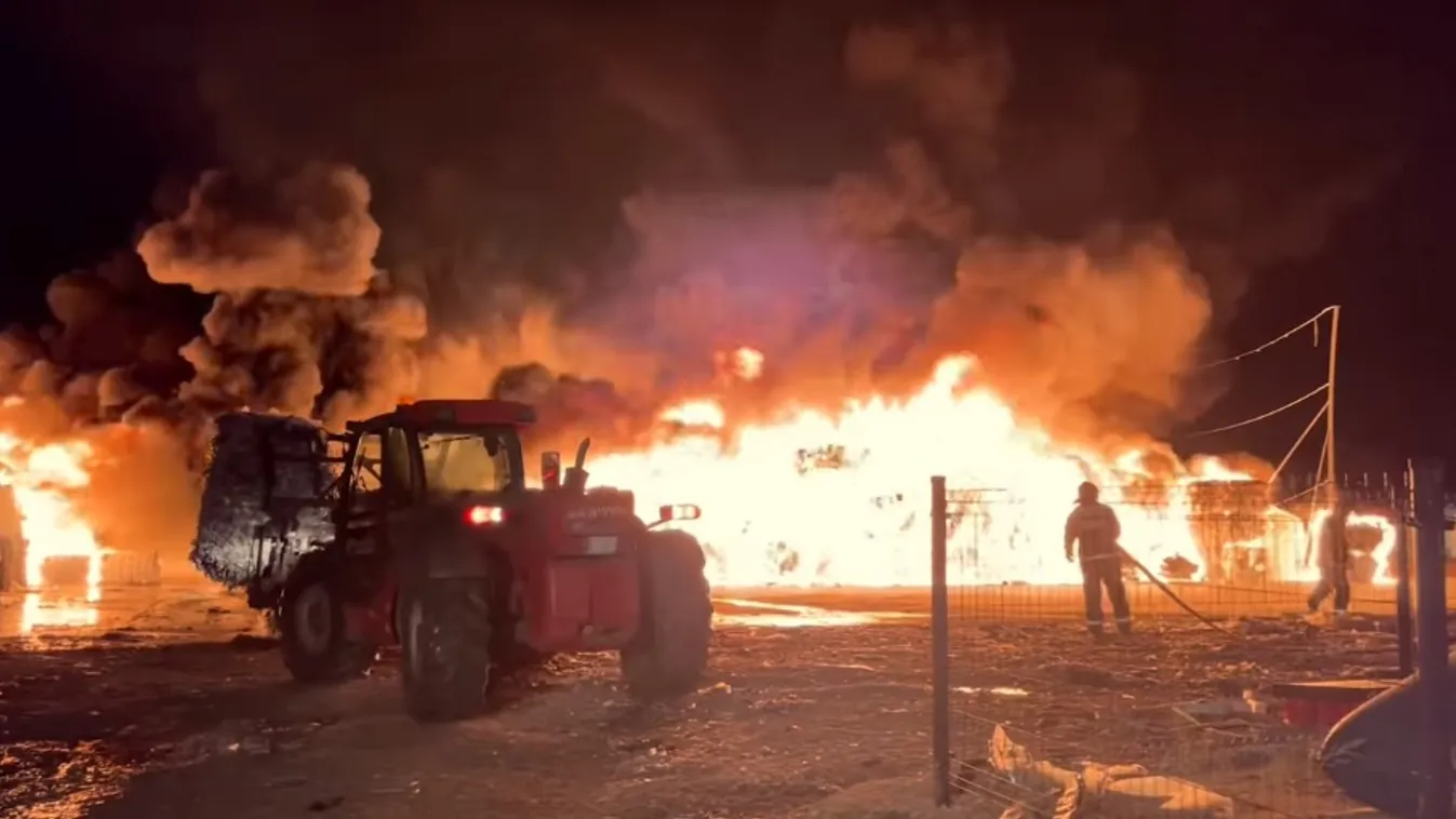 Eloltották a hatalmas tüzet a Vas vármegyei Szemenyénél + videó