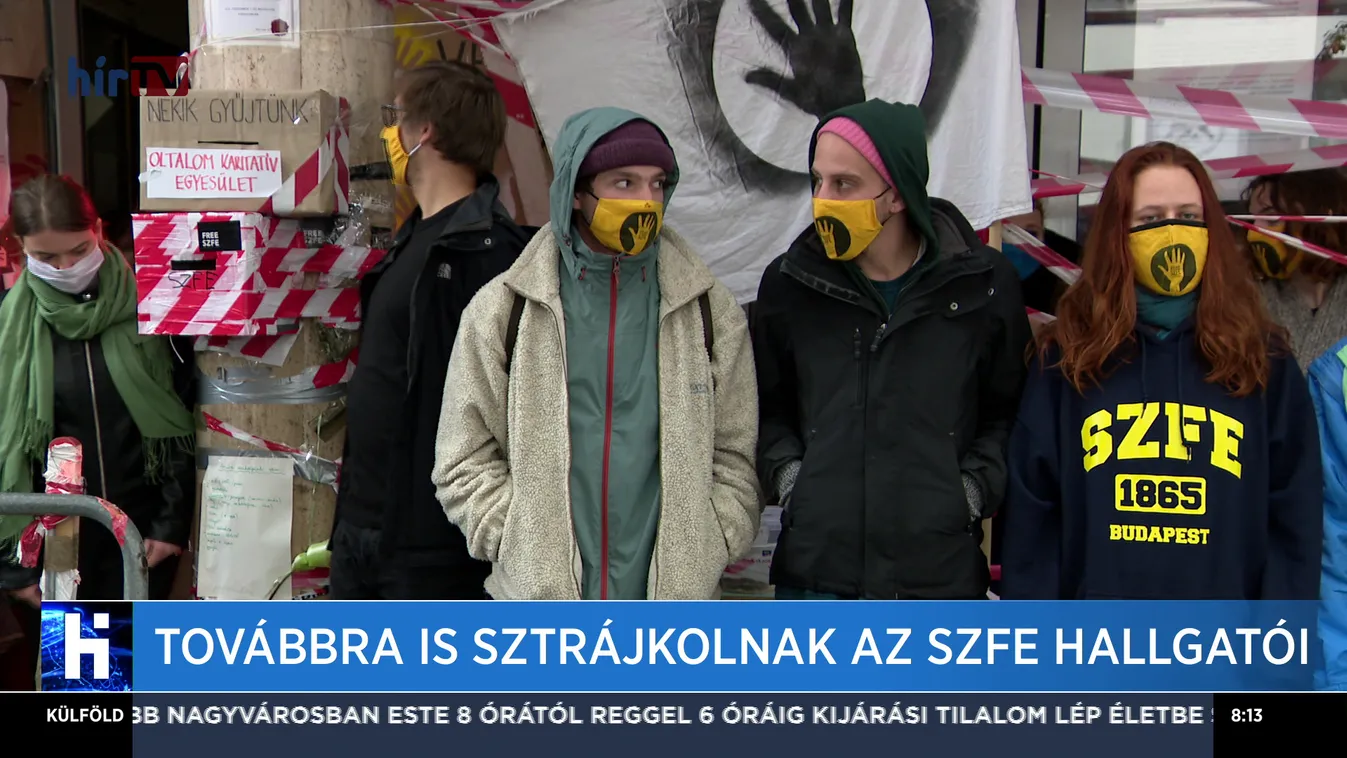 Továbbra is sztrájkolnak az SZFE hallgatói