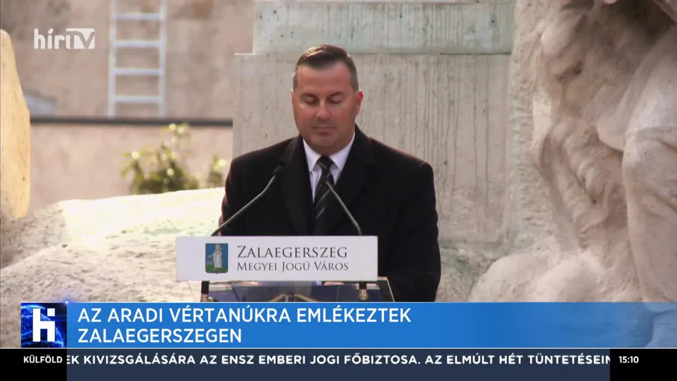 Az aradi vértanúkra emlékeztek Zalaegerszegen