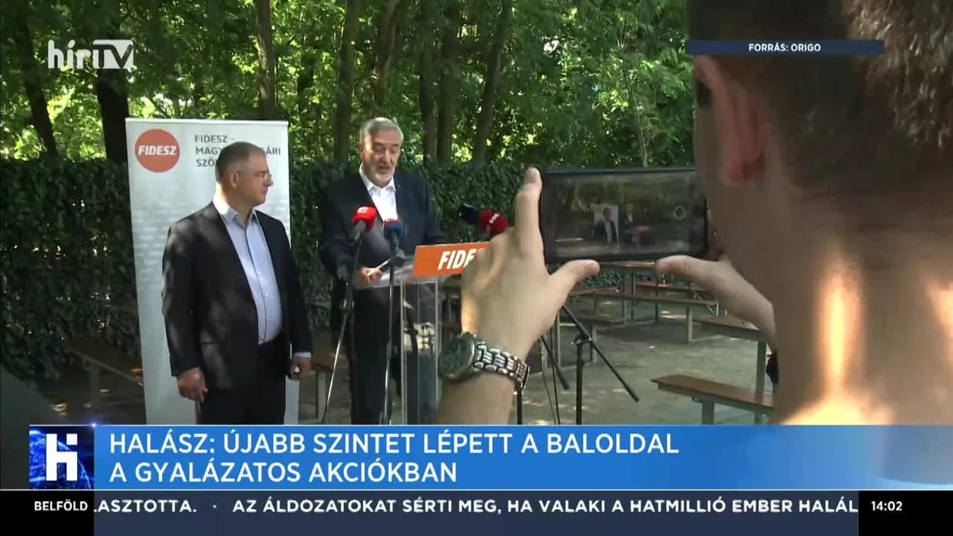 Halász: Újabb szintet lépett a baloldal a gyalázatos akciókban