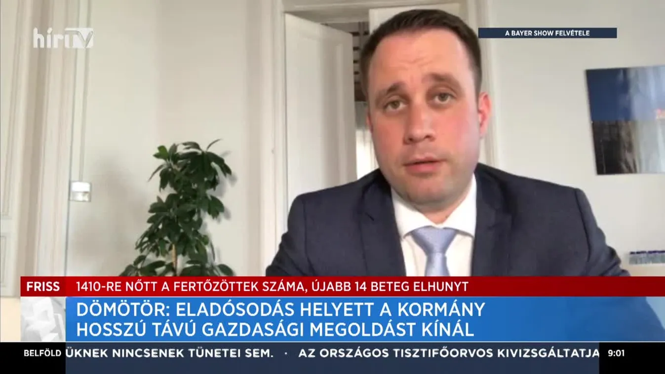 Dömötör: Eladósodás helyett hosszú távú gazdasági megoldást kínál a kormány