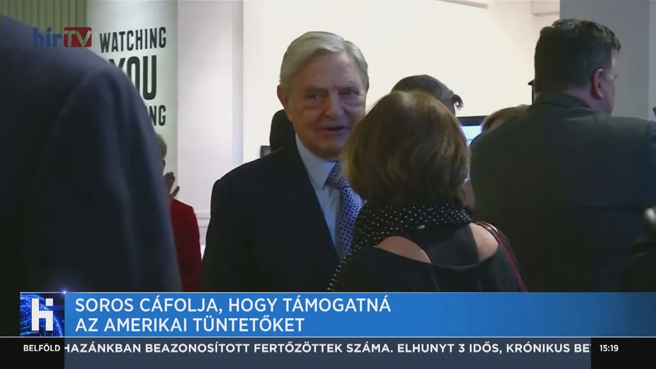 Soros cáfolja, hogy támogatná az amerikai tüntetőket
