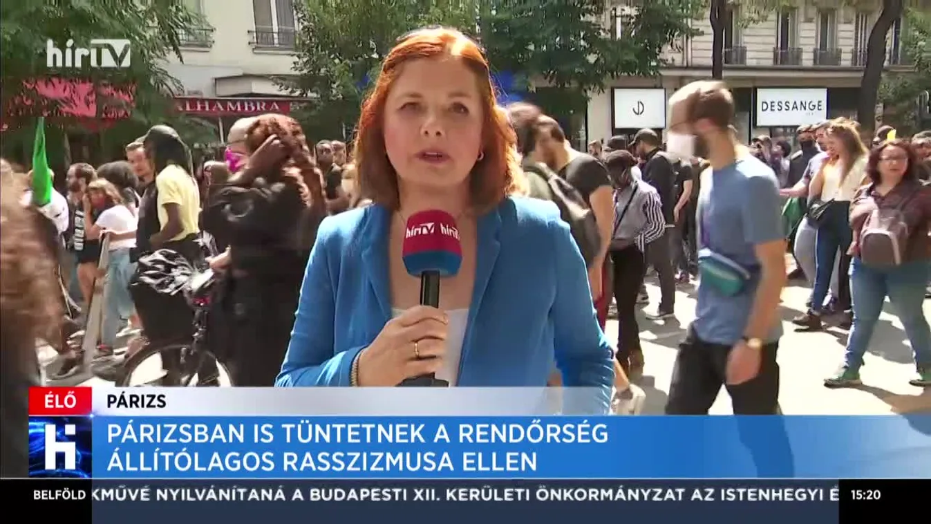 Párizsban is tüntetnek a rendőrség állítólagos rasszizmusa ellen