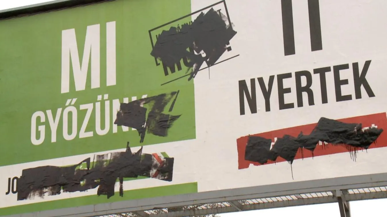 Tovább rongálják a Jobbik plakátjait