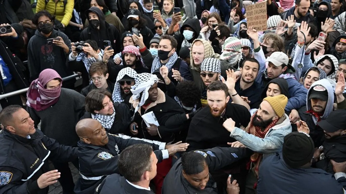 Tucatnyi diákot őrizetbe vettek az amerikai egyetemeken tartott hétvégi tüntetéseken