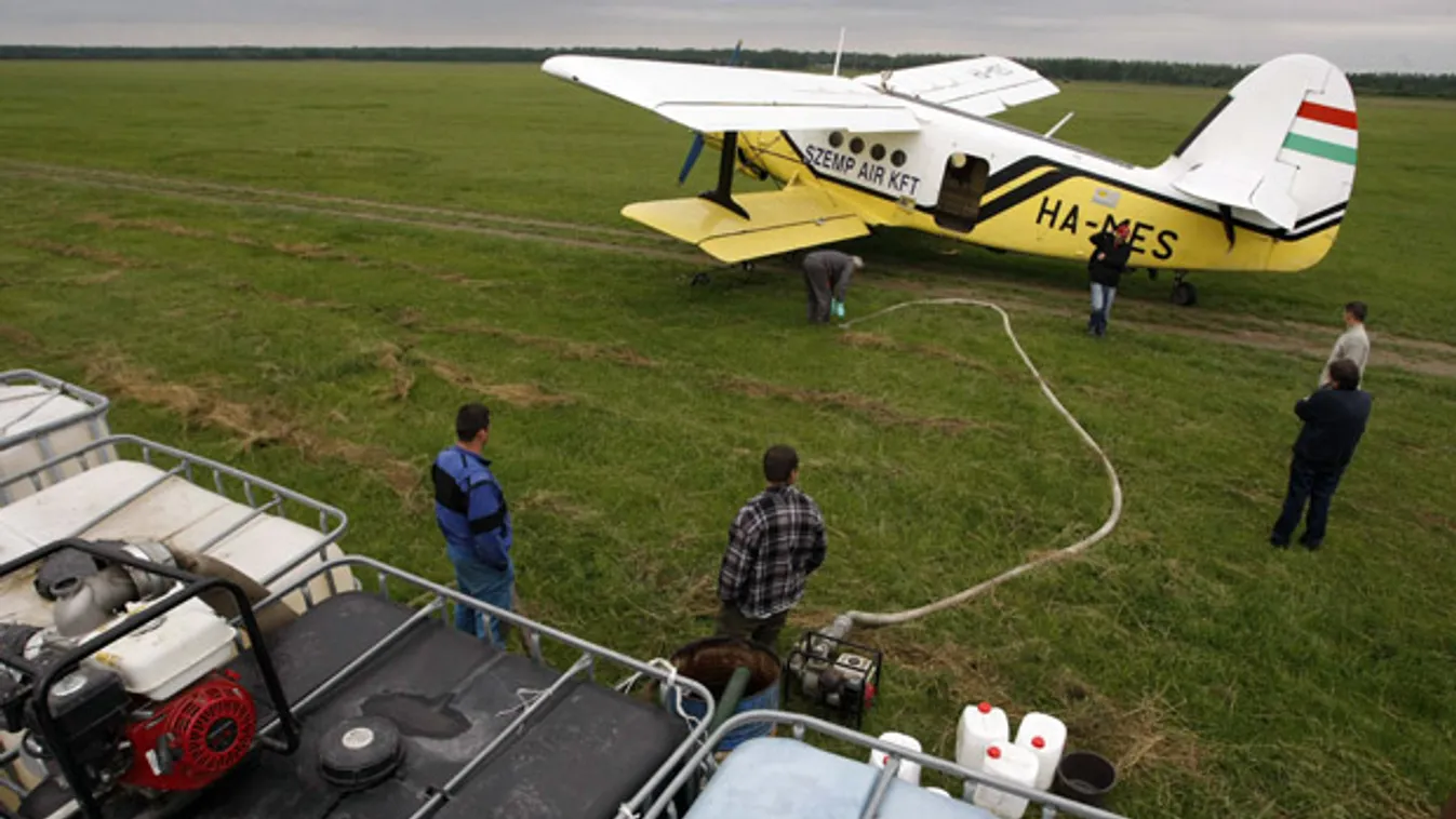 Lezuhant és kigyulladt egy szúnyogirtó gép Győrnél