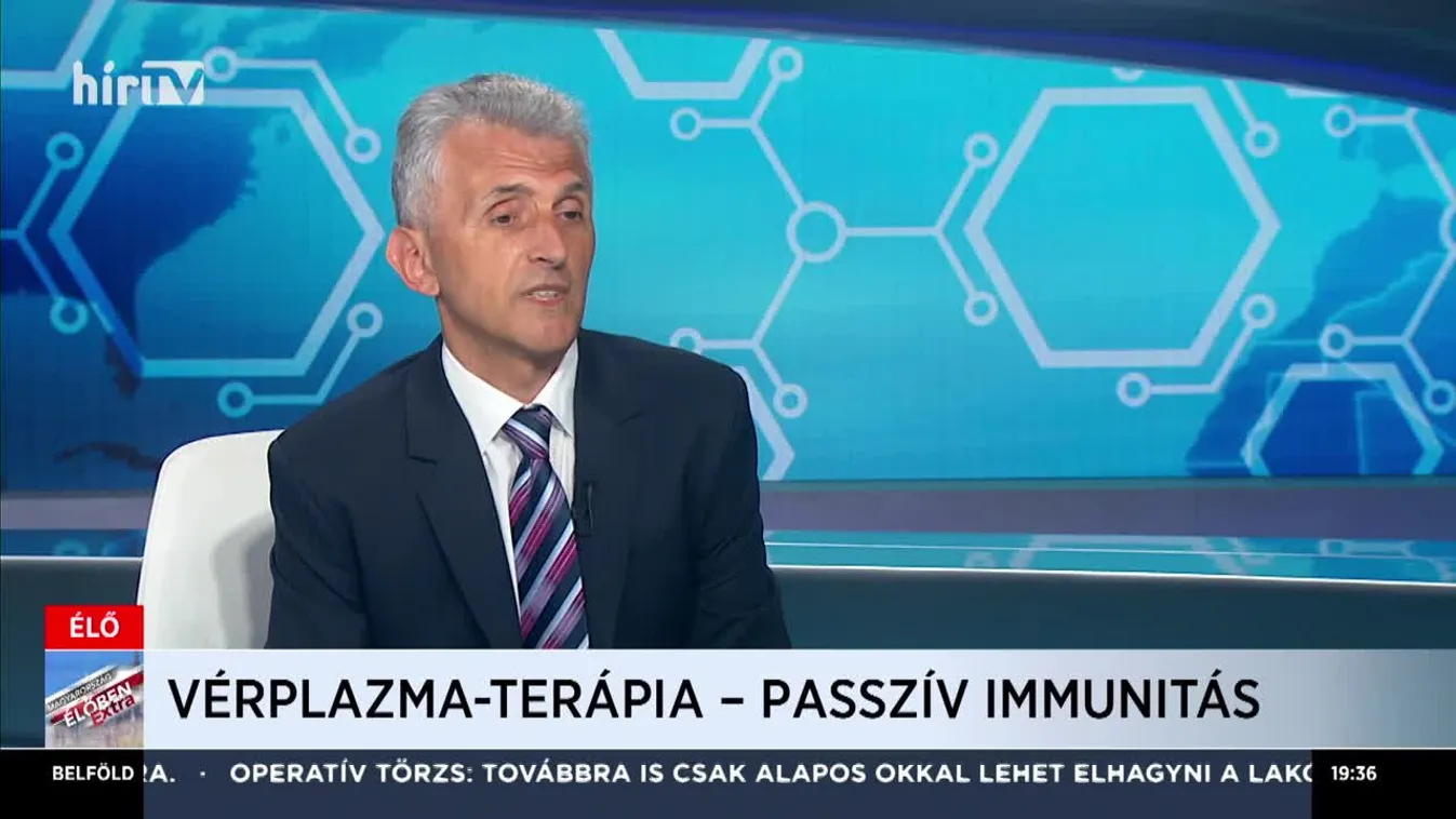 Dr. Nagy Sándor: Biztató a vérplazma-terápiával kezelt beteg állapota