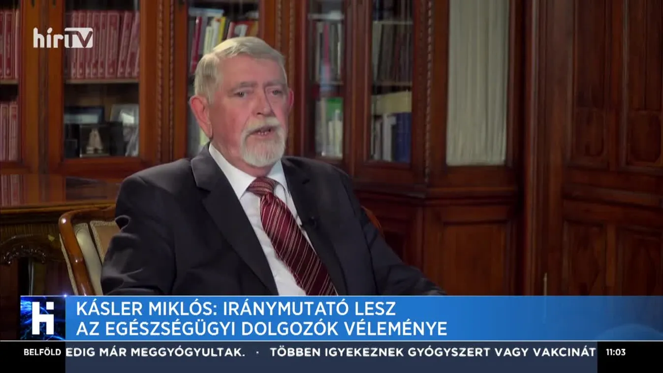 Kásler Miklós: Iránymutató lesz az egészségügyi dolgozók véleménye