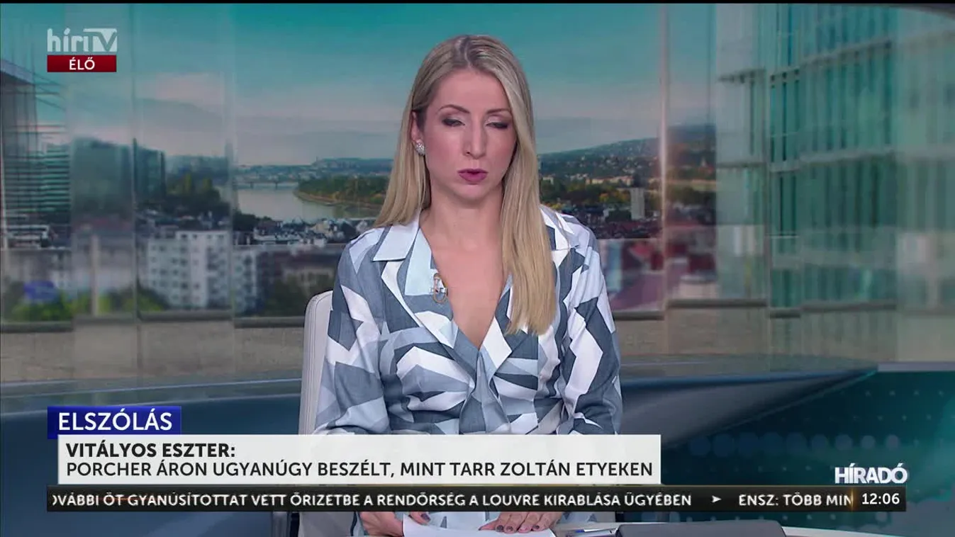Vitályos Eszter: Porcher Áron ugyanúgy beszélt, mint Tarr Zoltán Etyeken