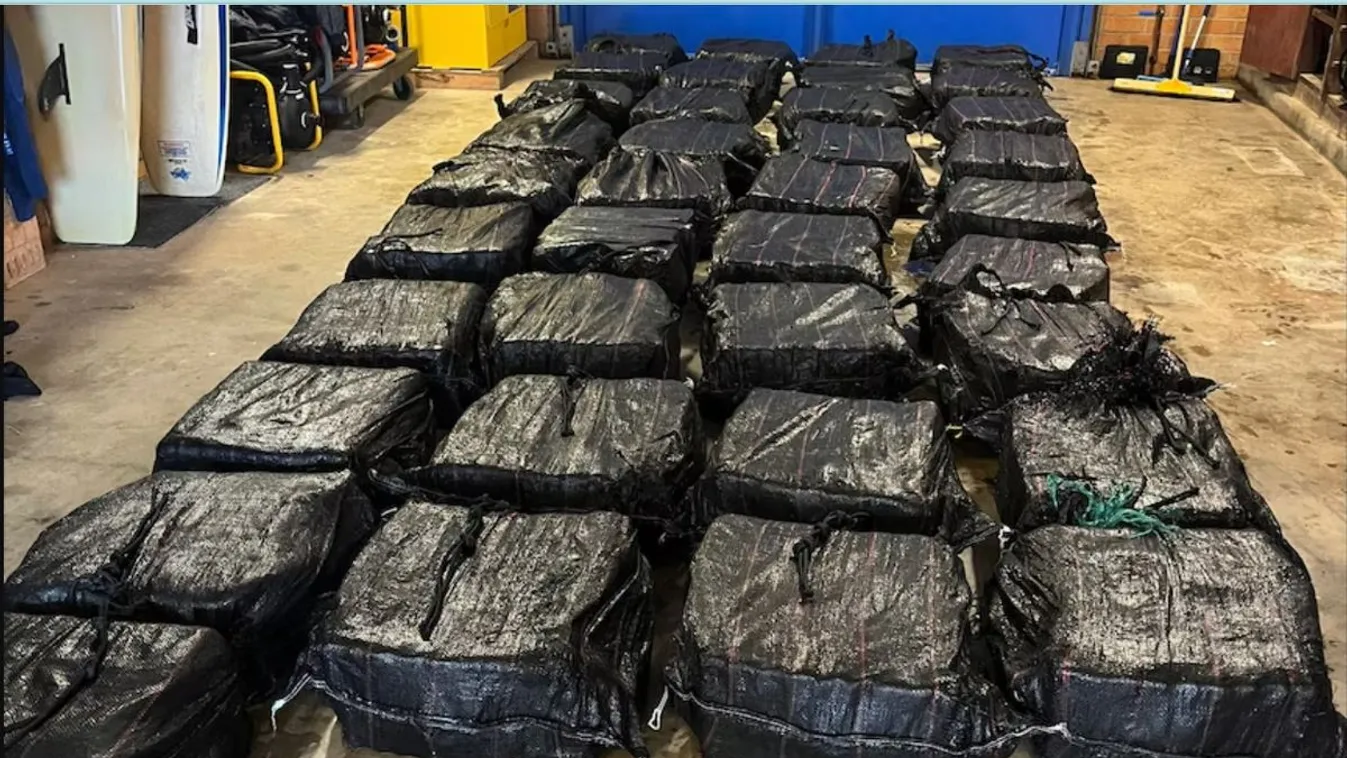 Több mint egy tonna kokaint foglaltak le egy razzia során