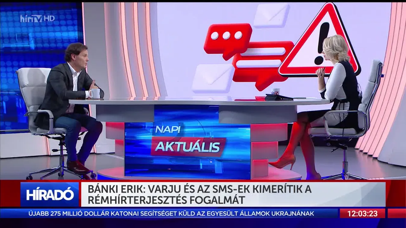 Bánki Erik: Varju és az SMS-ek kimerítik a rémhírterjesztés fogalmát