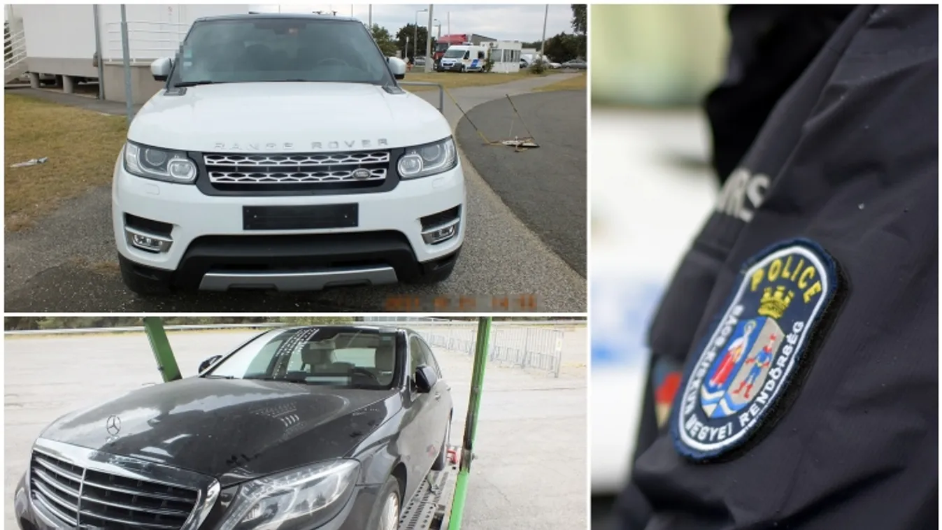 Tréleren szállított luxusautókat foglaltak le