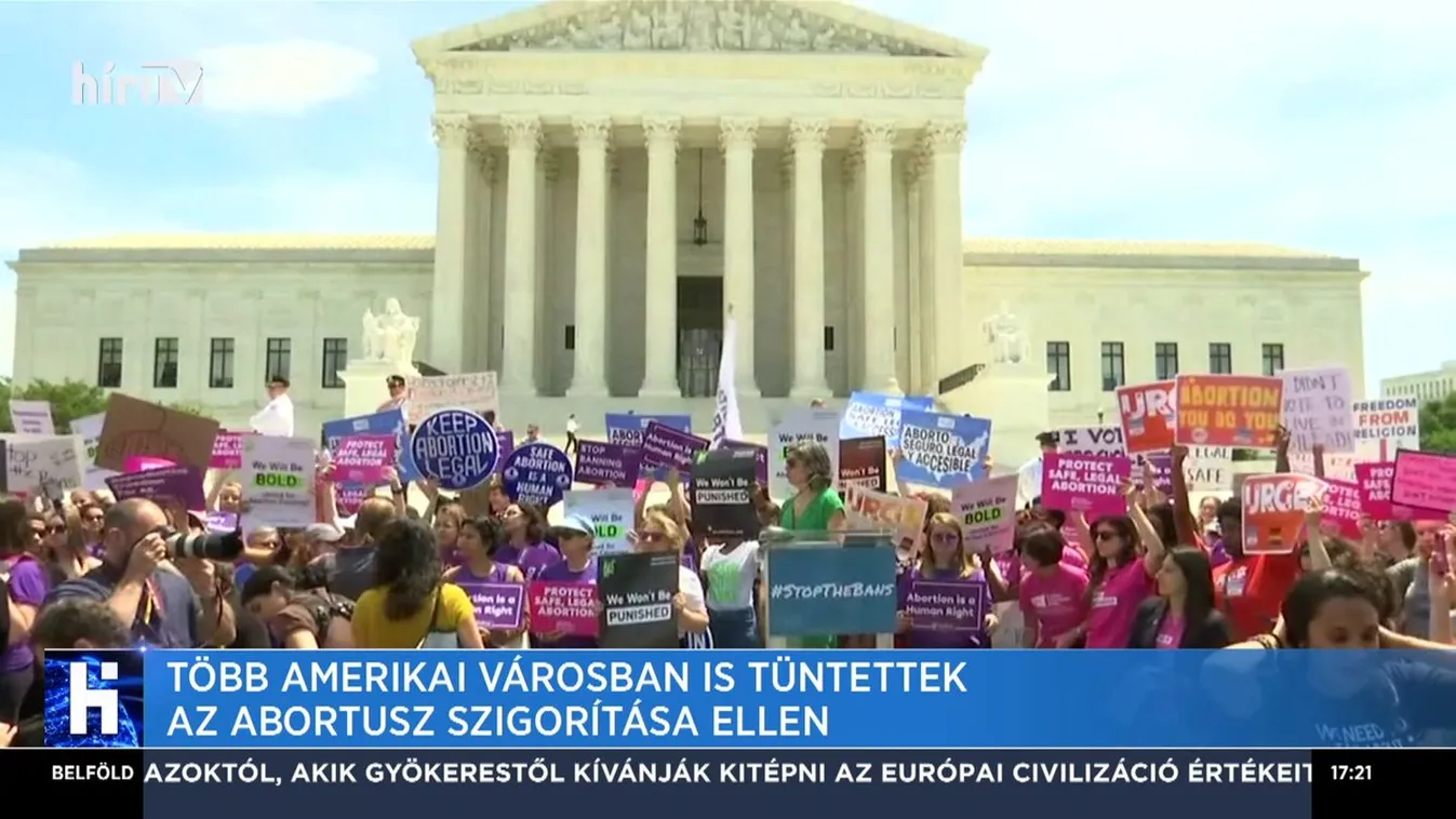 Több amerikai városban is tüntettek az abortusz szigorítása ellen