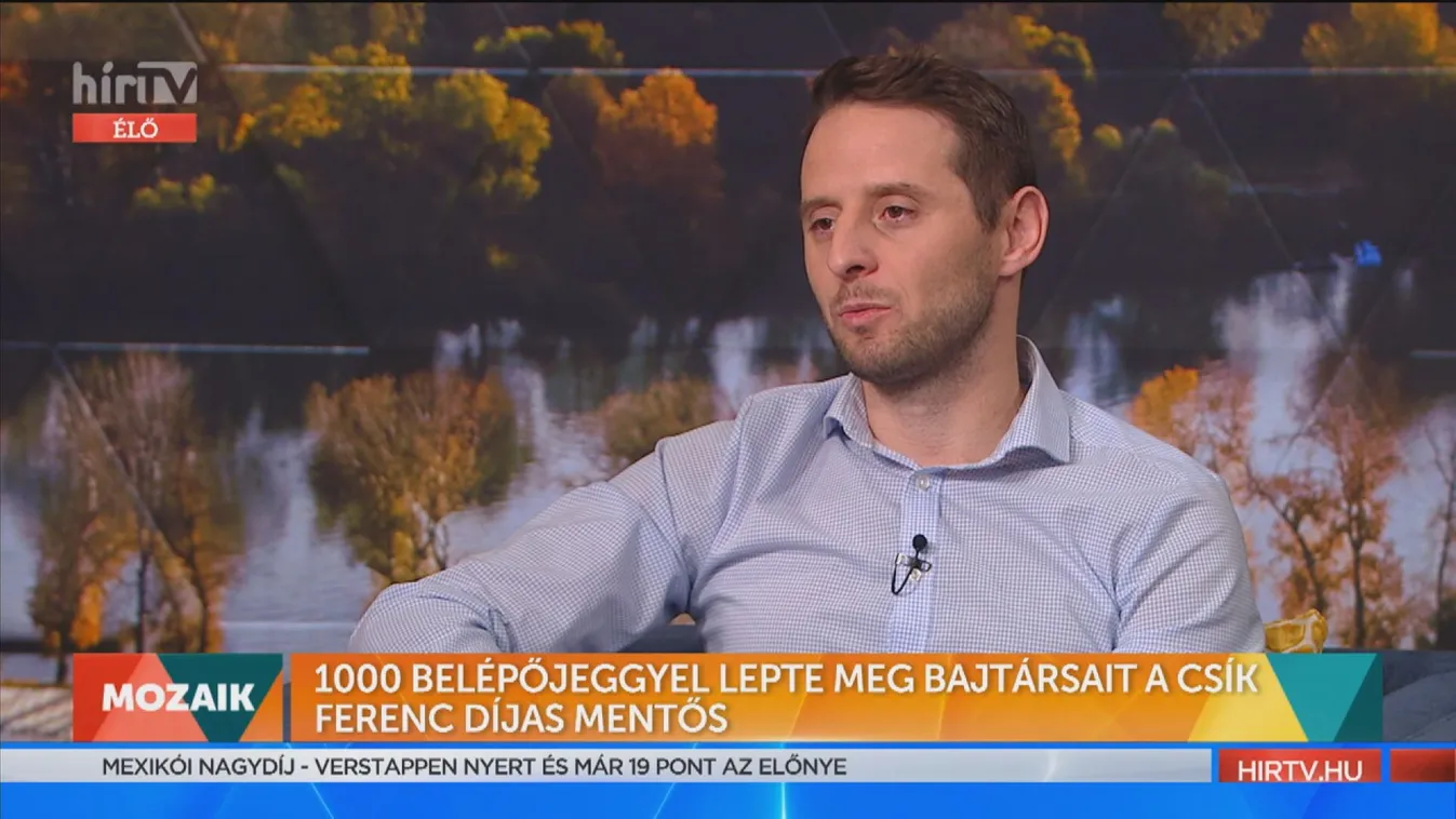 Mozaik: 1000 belépőjeggyel lepte meg bajtársait a Csík Ferenc-díjas mentős