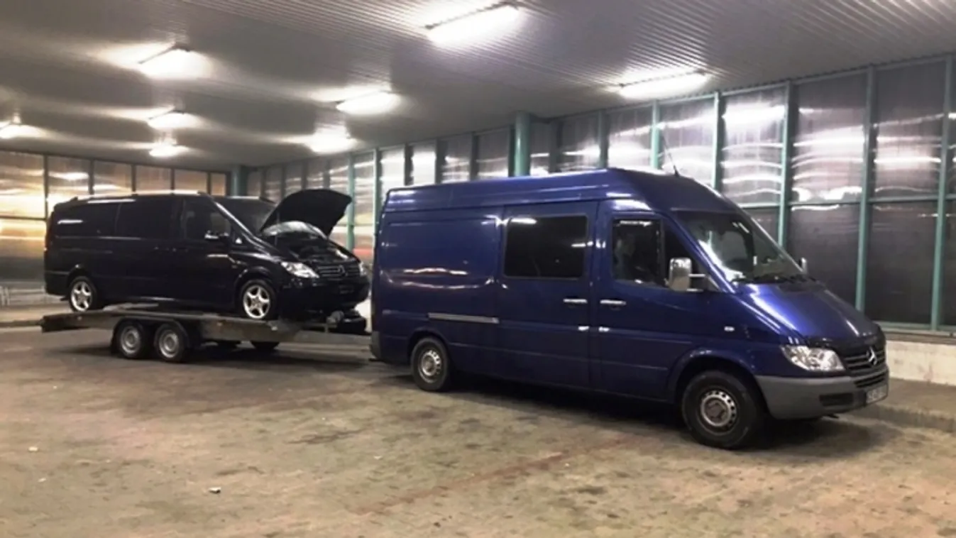 Túlsúlyos járműszerelvény a beregsurányi közúti határátkelőhelyen