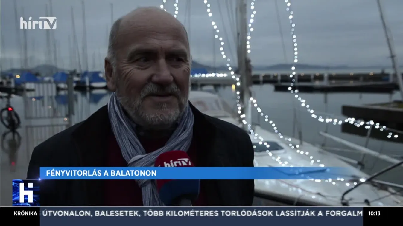 Fényvitorlás a Balatonon