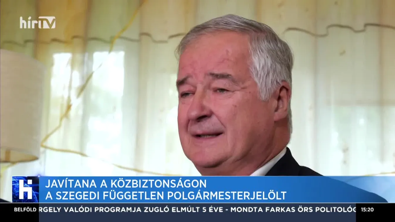 Javítana a közbiztonságon a szegedi független polgármesterjelölt