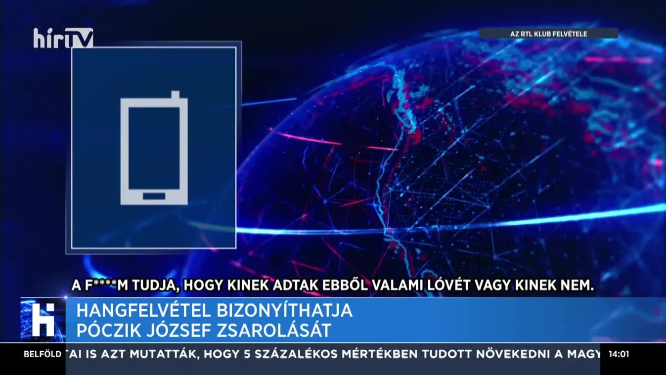 Hangfelvétel bizonyíthatja Póczik József zsarolását