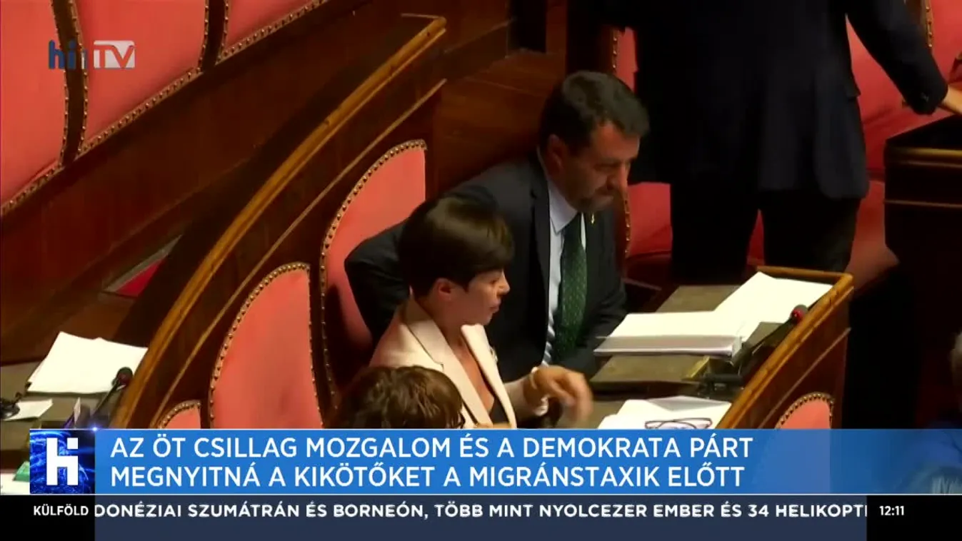 Az Öt Csillag Mozgalom és a Demokrata Párt megnyitná a kikötőket a migránstaxik előtt