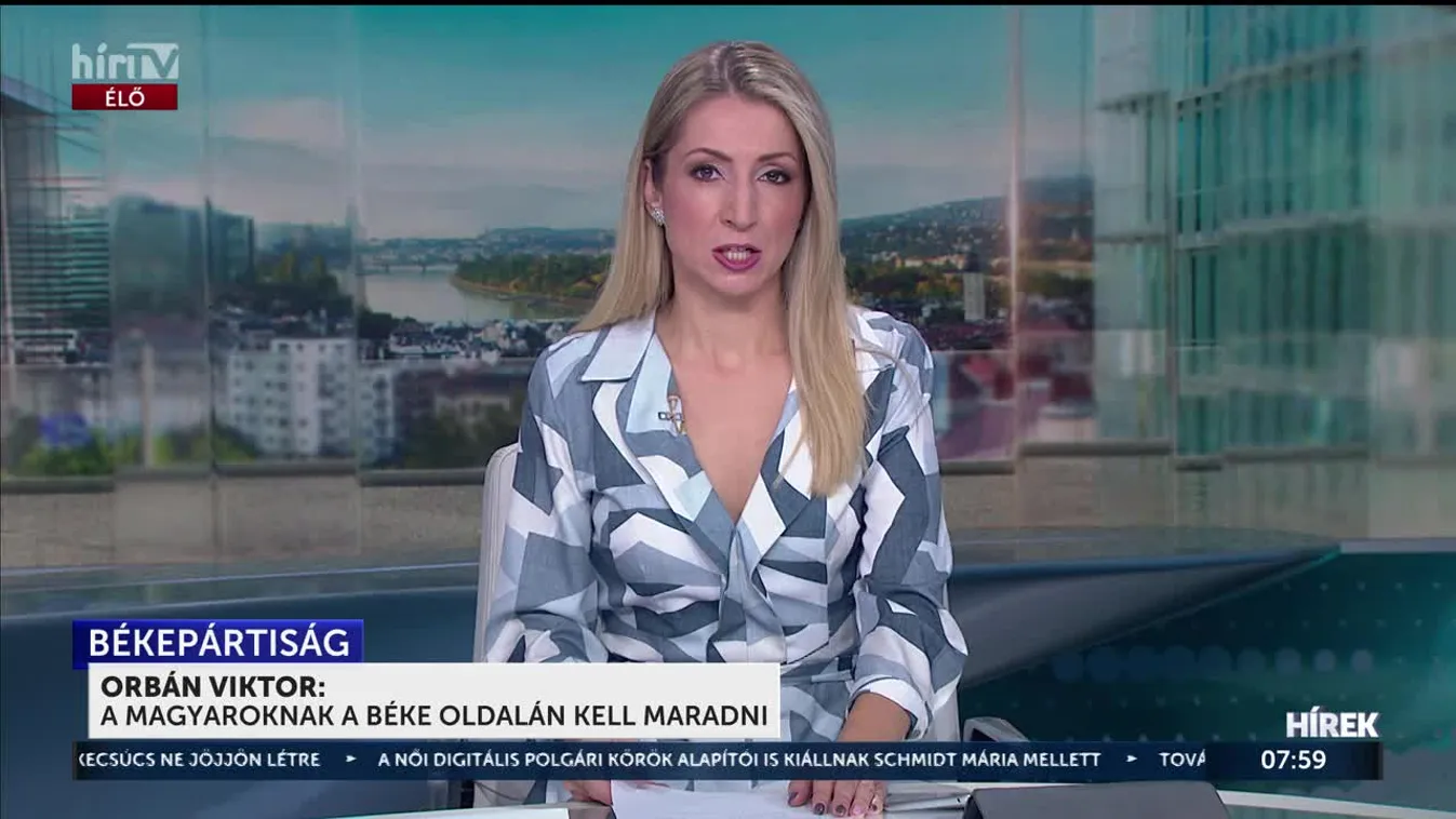 Orbán Viktor: A magyaroknak a béke oldalán kell maradni