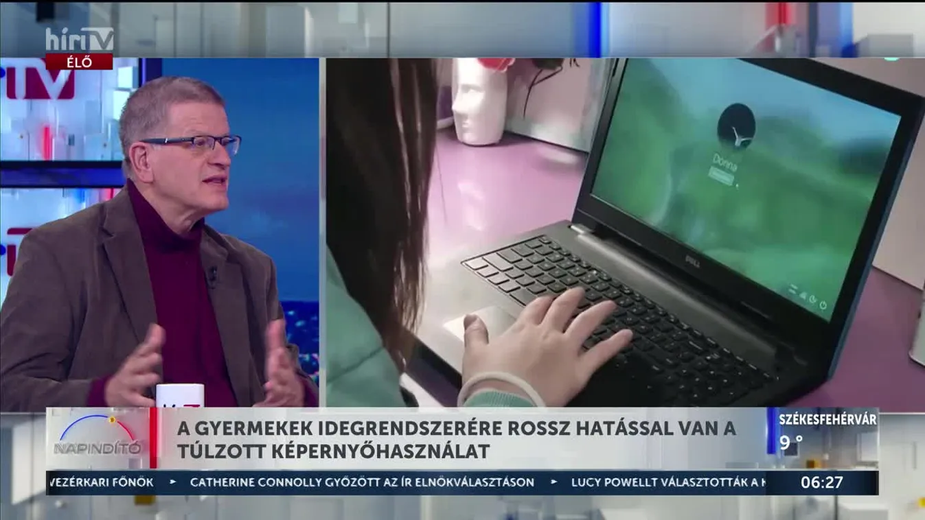A gyermekek idegrendszerére rossz hatással van a túlzott képernyőhasználat
