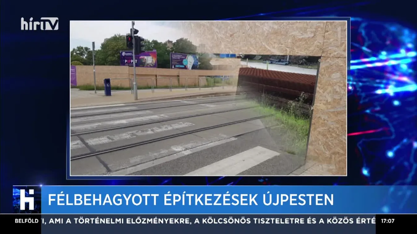 Félbehagyott építkezések Újpesten