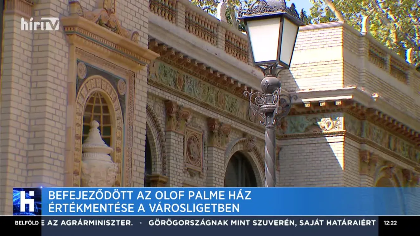 Befejeződött az Olof Palme ház értékmentése a Városligetben